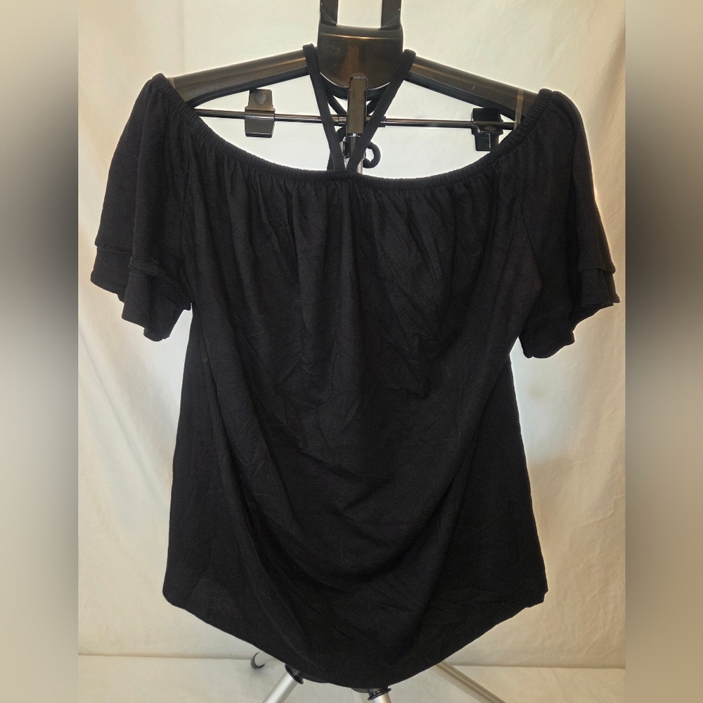 Lane Bryant Women’s Off-Shoulder Black Top